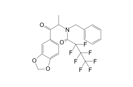 N-Benzyl-3,4-methylenedioxycathinone HFB