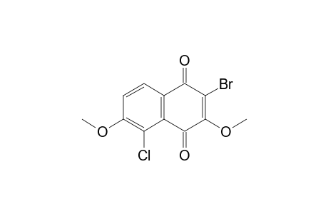 2-bromo-5-chloro-3,6-dimethoxy-1,4-naphthoquinone