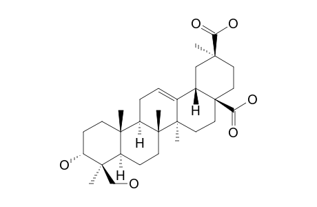 (2S,4aR,6aR,6aS,6bR,8aR,9S,10R,12aR,14bS)-10-hydroxy-2,6a,6b,9,12a-pentamethyl-9-methylol-1,3,4,5,6,6a,7,8,8a,10,11,12,13,14b-tetradecahydropicene-2,4a-dicarboxylic acid