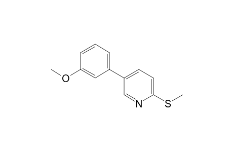 3-(3-Methoxyphenyl)-6-methylthiopyridine