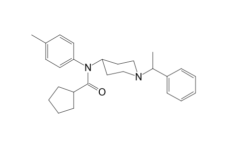 N-4-methylphenyl-N-[1-(1-phenylethyl)piperidin-4-yl]cyclopentanecarboxamide