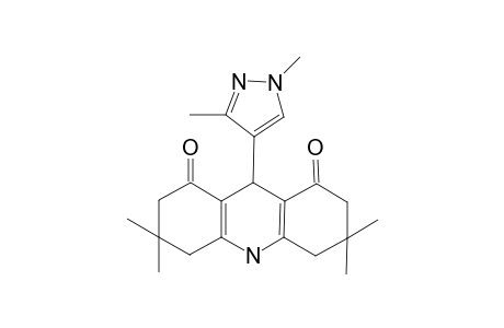 1,8(2H,5H)-Acridinedione, 9-(1,3-dimethyl-1H-pyrazol-4-yl)-3,4,6,7,9,10-hexahydro-3,3,6,6-tetramethyl-