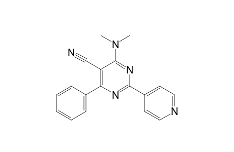 4-(DIMETHYLAMINO)-6-PHENYL-2-(4-PYRIDYL)-5-PYRIMIDINECARBONITRILE