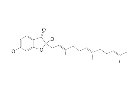 2,6-DIHYDROXY-2-[3,7,11-TRIMETHYL-2(E),6(E),10-DODECATRIEN-1-YL]-3(2H)-BENZOFURANONE