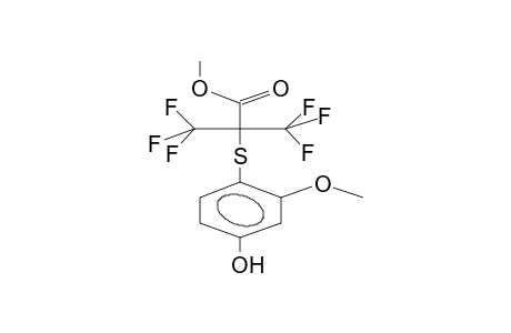 3,3,3-Trifluoro-2-(4-hydroxy-2-methoxy-phenylsulfanyl)-2-trifluoromethyl-propionic acid methyl ester