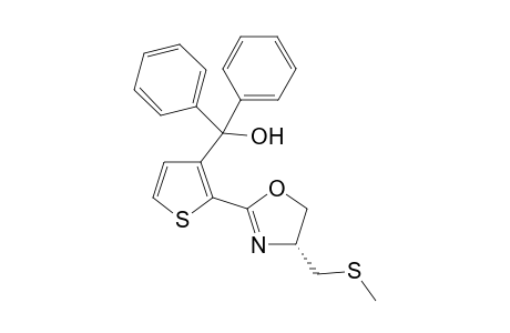 (4R)-(2-(4-Methylthiomethyl-4,5-dihydrooxazol-3-yl)thiophen-2-yl)diphenyl methanol