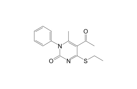 5-acetyl-4-(ethylsulfanyl)-6-methyl-1-phenyl-2(1H)-pyrimidinone