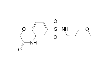 3-keto-N-(3-methoxypropyl)-4H-1,4-benzoxazine-6-sulfonamide