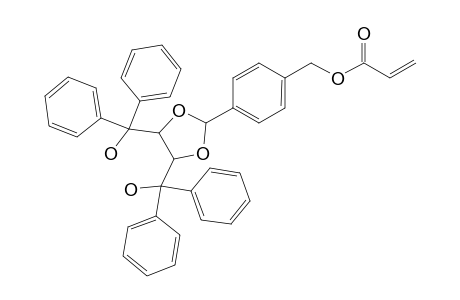 .alpha.,.alpha.,.alpha.',.alpha.'-Tetraphenyl-2-{4'-[(propp-2'-enoyloxy)methyl]phenyl}-1,3-dioxolane-4,5-dimethanol