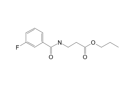 .beta.-Alanine, N-(3-fluorobenzoyl)-, propyl ester