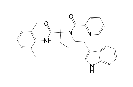 N-[1-(2,6-dimethylanilino)-2-methyl-1-oxobutan-2-yl]-N-[2-(1H-indol-3-yl)ethyl]-2-pyridinecarboxamide