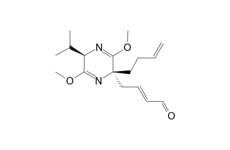 (2R,5S)-5-(3-Butenyl)-2,5-dihydro-3,6-dimethoxy-5-E-(4-oxo-2-butenyl)-2-isopropylpyrazine