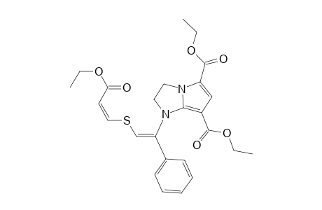 Ethyl (2Z,5Z)-6-[5,7-bis(ethoxycarbonyl)-2,3-dihydro-1H-pyrrolo[1,2-a]imidazol-1-yl]-6-phenyl-4-thiahexa-2,5-dienoate