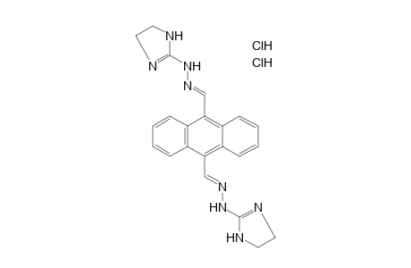9,10-anthracenedicarboxaldehyde, bis[(2-imidazolin-2-yl)hydrazone], dihydrochloride