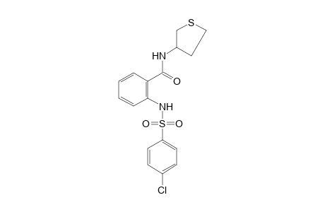 o-(p-chlorobenzenesulfonamido)-N-(tetrahydro-3-thienyl)benzamide