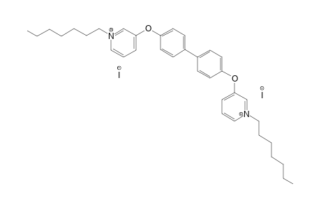 3,3'-[biphenyl-4,4'-diylbis(oxy)]bis(1-heptylpyridinium) diiodide