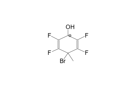 1-METHYL-1-BROMO-4-HYDROXYTETRAFLUOROBENZOLONIUM CATION