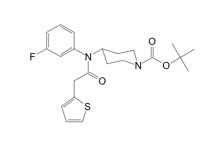 tert-Butyl-4-((3-fluorophenyl)[(thiophen-2-yl)acetyl]amino)piperidine-1-carboxylate