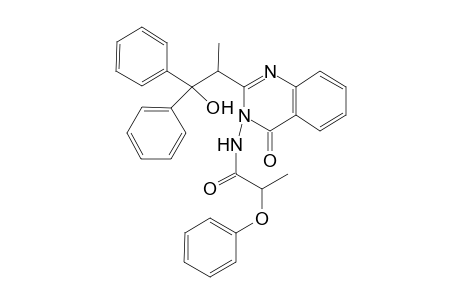 N-[2-(1-hydroxy-1,1-diphenylpropan-2-yl)-4-oxo-3-quinazolinyl]-2-phenoxypropanamide