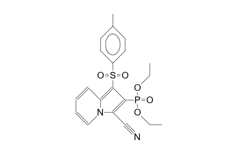 3-Cyano-1-(4-tolylsulfinyl)-indolizin-2-yl-phosphonic acid, diethyl ester