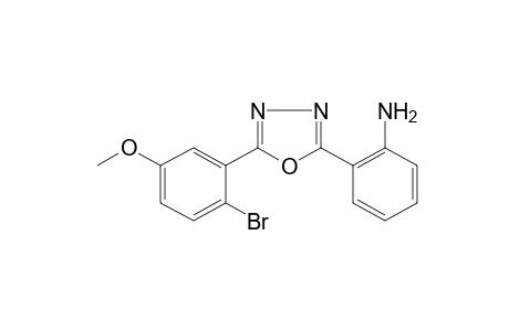 2-(o-aminophenyl)-5-(2-bromo-5-methoxyphenyl)-1,3,4-oxadiazole