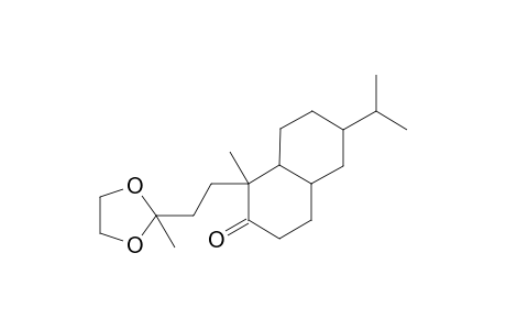 (1rs,4Asr,6sr,8asr)-1-[3',3'-(ethylenedioxy)-butyl]-6-isopropyl-1-methyl-3,4,4A,5,6,7,8,8A-octahydro)-2(1H)naphthalenone