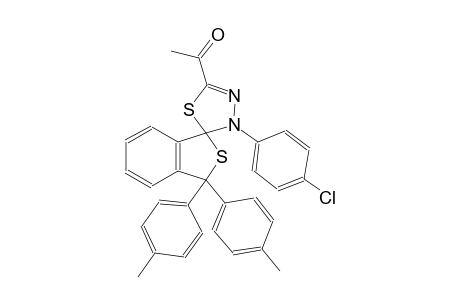 1-(3'-(4-chlorophenyl)-3,3-di-p-tolyl-3H,3'H-spiro[benzo[c]thiophene-1,2'-[1,3,4]thiadiazol]-5'-yl)ethanone