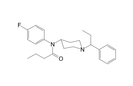 N-4-Fluorophenyl-N-[1-(1-phenylpropyl)piperidin-4-yl]butanamide