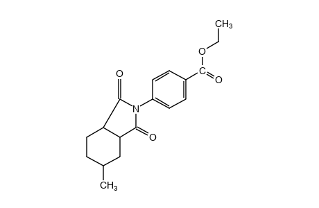p-(4-methyl-1,2-cyclohexanedicarboximido)benzoic acid, ethyl ester