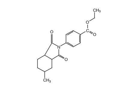 p-(4-methyl-1,2-cyclohexanedicarboximido)benzoic acid, ethyl ester