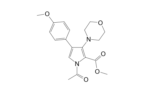 N-Acetyl-4-(4-methoxyphenyl)-3-morpholinopyrrol-2-carboxylic acid, methyl ester