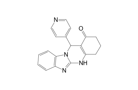 [1,3]Benzimidazo[2,1-b]quinazolin-1(2H)-one, 3,4,5,12-tetrahydro-12-(4-pyridinyl)-