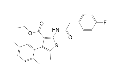 ethyl 4-(2,5-dimethylphenyl)-2-{[(4-fluorophenyl)acetyl]amino}-5-methyl-3-thiophenecarboxylate