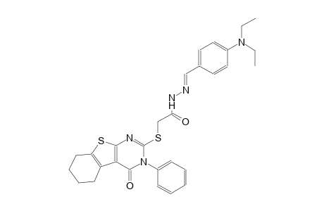 N'-{(E)-[4-(diethylamino)phenyl]methylidene}-2-[(4-oxo-3-phenyl-3,4,5,6,7,8-hexahydro[1]benzothieno[2,3-d]pyrimidin-2-yl)sulfanyl]acetohydrazide