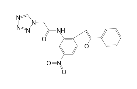 1H-tetrazole-1-acetamide, N-(6-nitro-2-phenyl-4-benzofuranyl)-