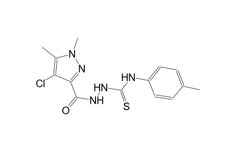 2-[(4-chloro-1,5-dimethyl-1H-pyrazol-3-yl)carbonyl]-N-(4-methylphenyl)hydrazinecarbothioamide