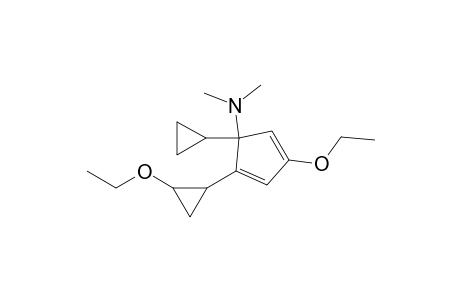 1-cyclopropyl-4-ethoxy-2-(2-ethoxycyclopropyl)-N,N-dimethyl-1-cyclopenta-2,4-dienamine