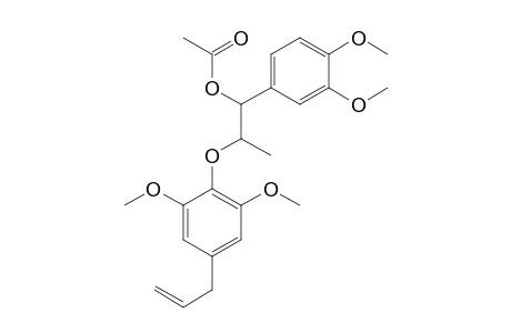 1-(3,4-DIMETHOXYPHENYL)-2-(4-ALLYL-2,6-DIMETHOXYPHENOXY)-PROPAN-1-YL-ACETATE