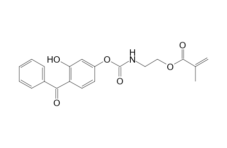 2-Propenoic acid, 2-methyl-, 2-[[(4-benzoyl-3-hydroxyphenoxy)carbonyl]amino]ethyl ester