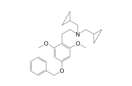 N,N-Bis(Cyclopropylmethyl)-4-benzyloxy-2,6-dimethoxyphenethylamine