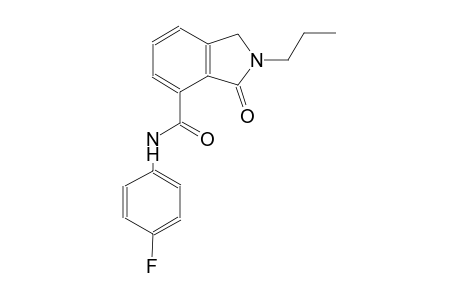 N-(4-fluorophenyl)-3-oxo-2-propyl-4-isoindolinecarboxamide