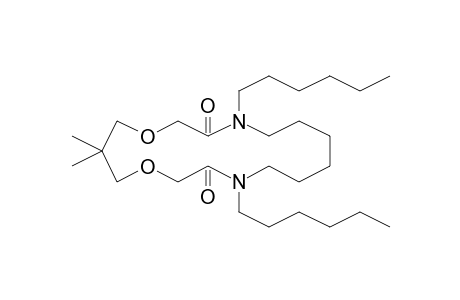 4,11-Dihexyl-16,16-dimethyl-1,14-dioxa-4,11-diazacycloheptadecane-3,12-dione