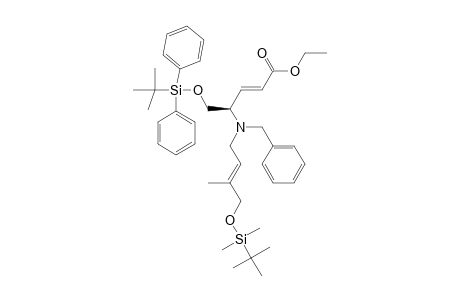 ETHYL-(2E,4S)-4-[BENZYL-((2E)-4-[[TERT.-BUTYL-(DIMETHYL)-SILYL]-OXY]-3-METHYL-2-BUTENYL)-AMINO]-5-[[TERT.-BUTYL-(DIPHENYL)-SILYL]-OXY]-PROPANOATE