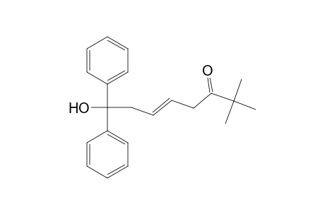 7,7-Dimethyl-1,1-diphenyl-oct-3-en-1-ol-6-one