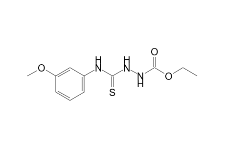 3-[(m-methoxyphenyl)thiocarbamoyl]carbazic acid, ethyl ester