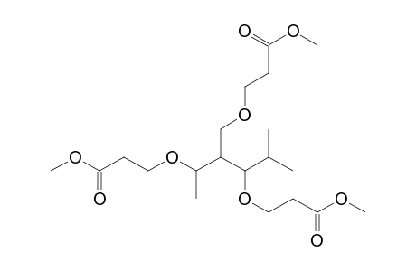 Methyl 3-{4'-(2''-methoxycarbonyl)ethoxy]-3'-{[2"-(methoxycarbonyl)ethoxy]methyl}-5'-methylhexan-2'-yloxy}-propanoate