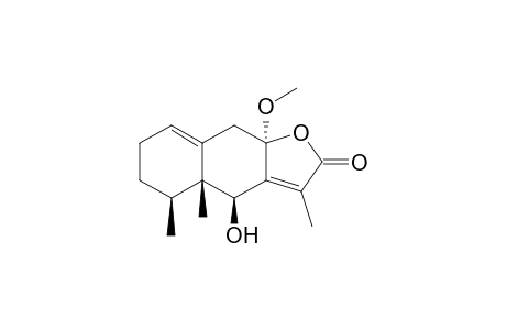 (4S,4aR,5S,9aR)-4a,5,6,7,9,9a-Hexahydro-4-hydroxy-9a-methoxy-3,4a,5-trimethylnaphtho[2,3-b]furan-2(4H)-one