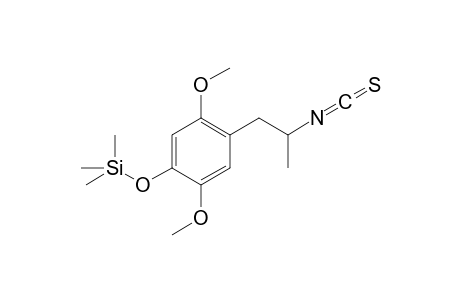 2,4,5-Trimethoxyamphetamine-A (-CH3,CS2) TMS