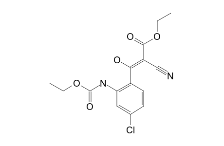 Ethyl-[(4-chloro-(2-ethoxycarbonylaminophenyl)-hydroxymethylidene]-cyanoacetate;keto-form