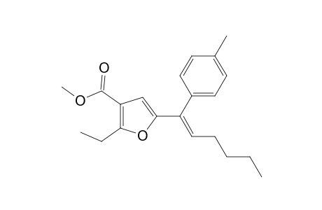 Methyl (E)-2-ethyl-5-(1-p-tolylhex-1-en-1-yl)furan-3-carboxylate